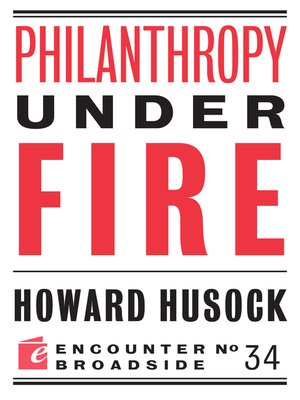 cover image of Philanthropy Under Fire